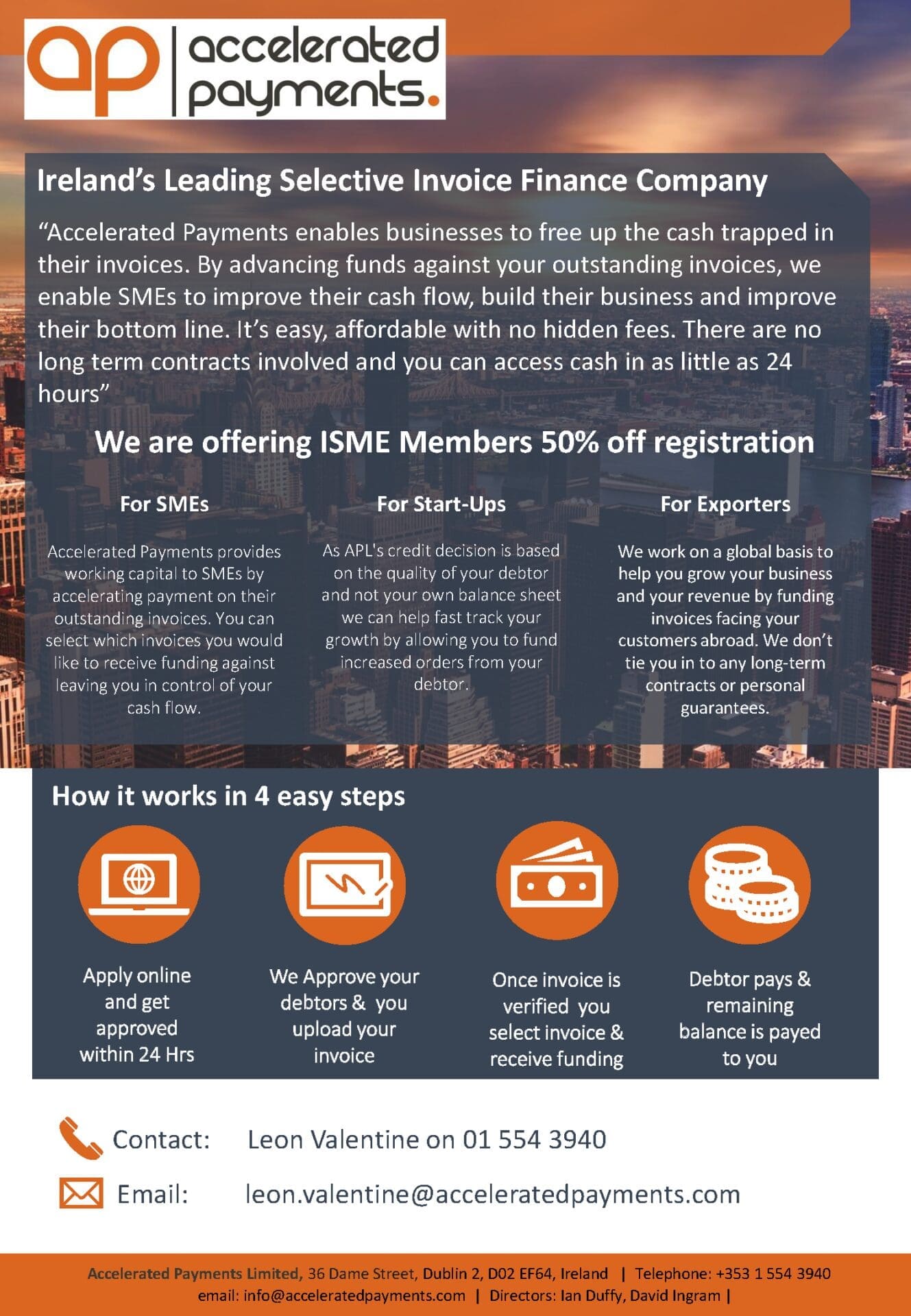 Accelerated Payments ISME
