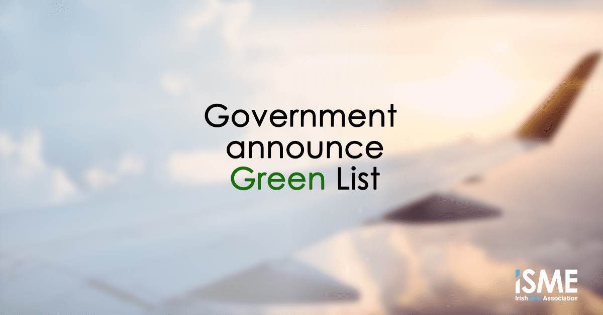 Ireland Announce Green List Isme